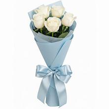 Букет 5 Белых роз Проуд #REPLACE_PRED# Маришкино