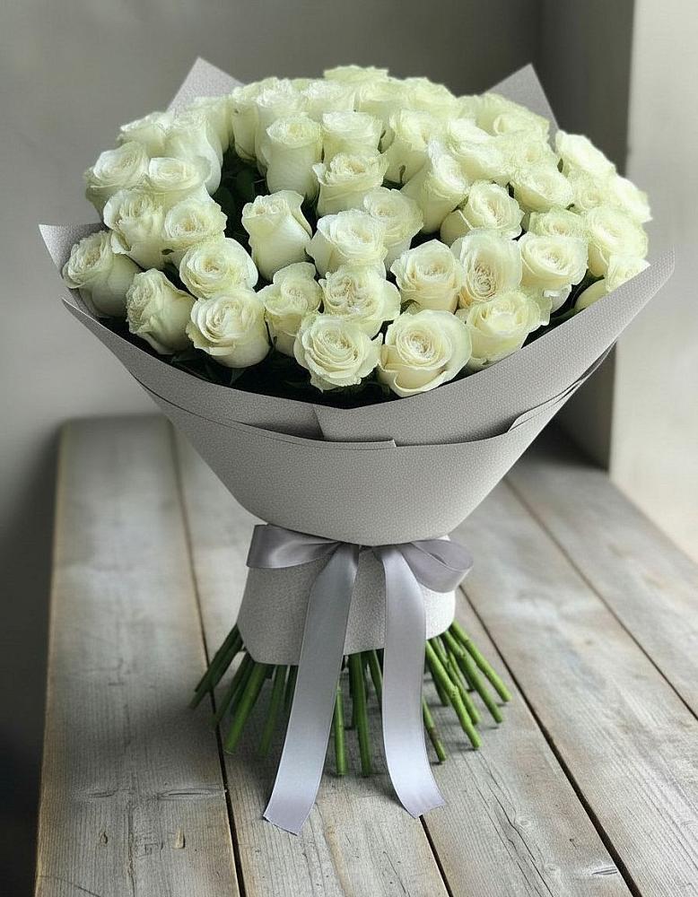 Букет 35 Белых роз в Маришкино