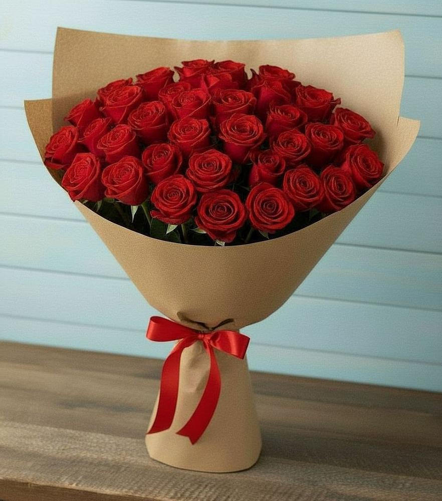 Букет Красные розы Милано в Маришкино