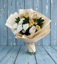 Букет цветов из:  Розы и Хризантемы в Маришкино