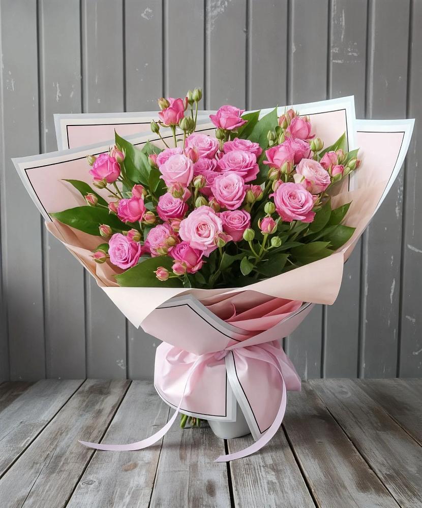 Букет Розовый кустик в Маришкино