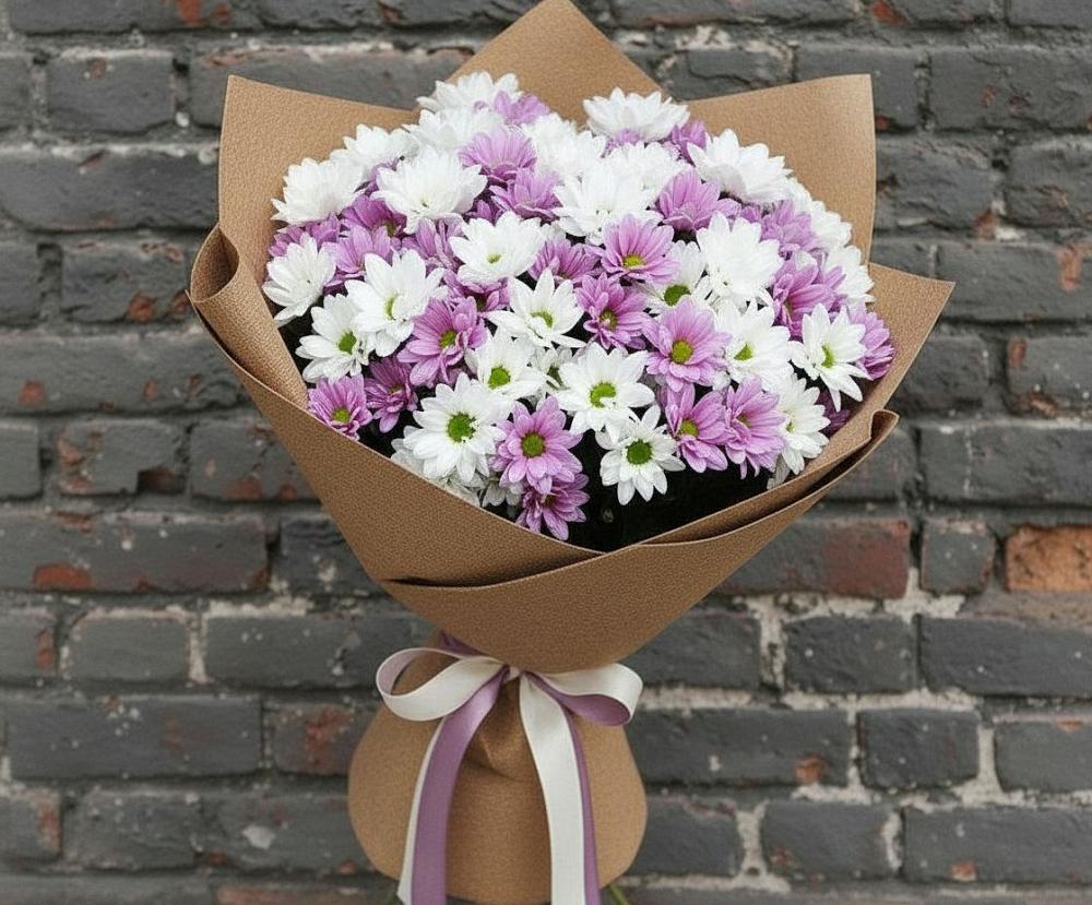 Букет цветов из: Хризантемы в Маришкино