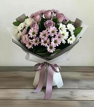 Букет цветов из:  Хризантемы и Розы #REPLACE_PRED# Маришкино