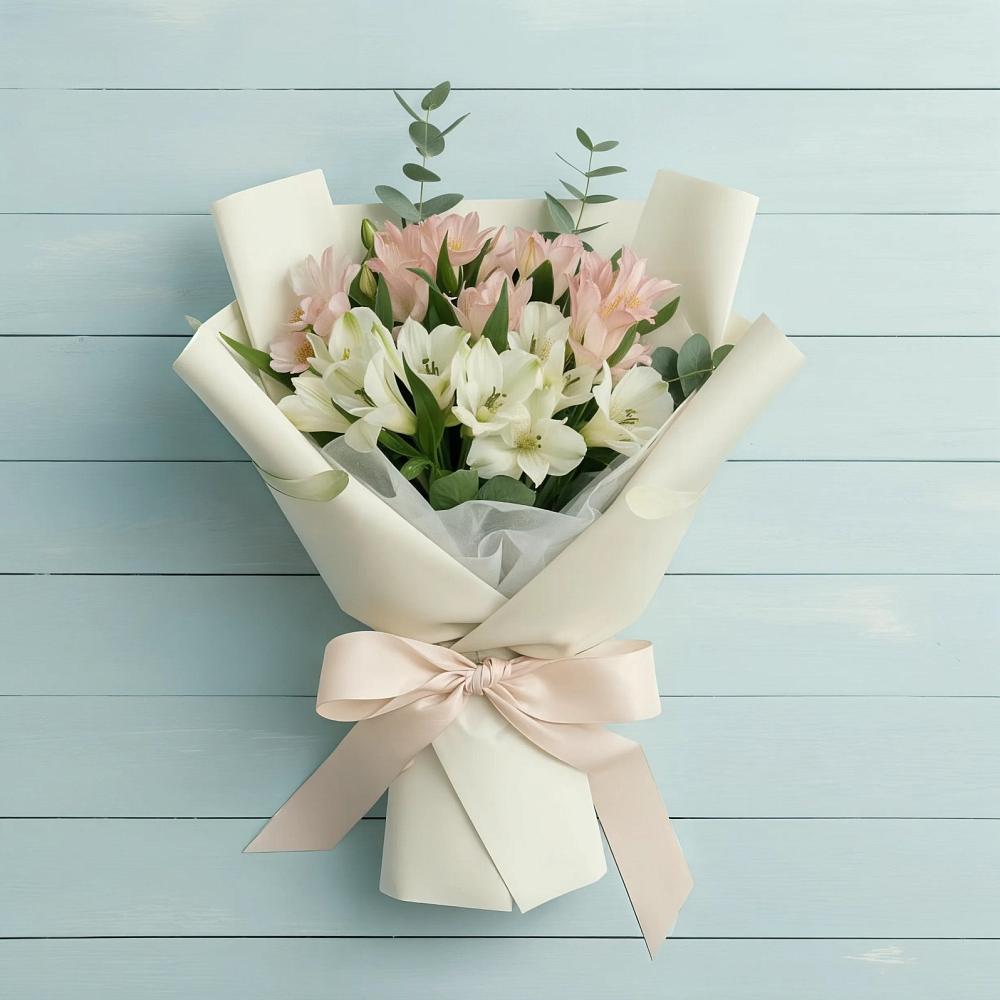 Букет цветов из: Альстромерии в Маришкино