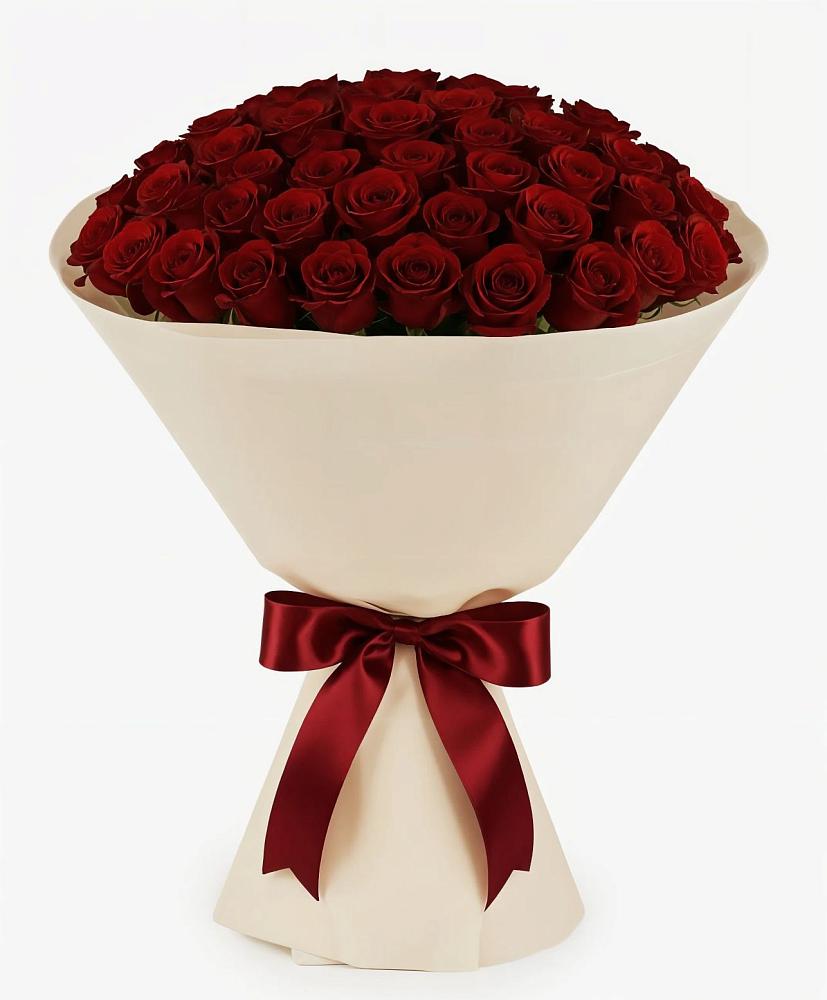 Букет 101 Бордовая роза Блэк Бакарра в Маришкино