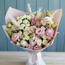 Букет цветов из:  Альстромерии и Розы #REPLACE_PRED# Маришкино