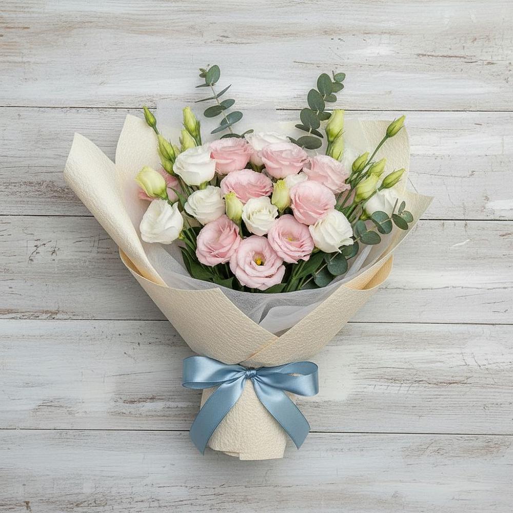 Букет цветов из: Лизиантусы в Маришкино