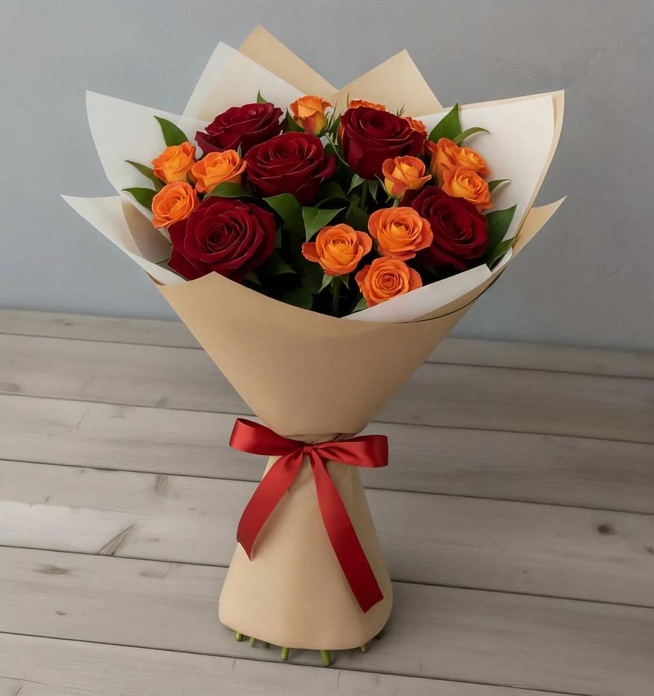 Букет Любовь и восторг в Маришкино